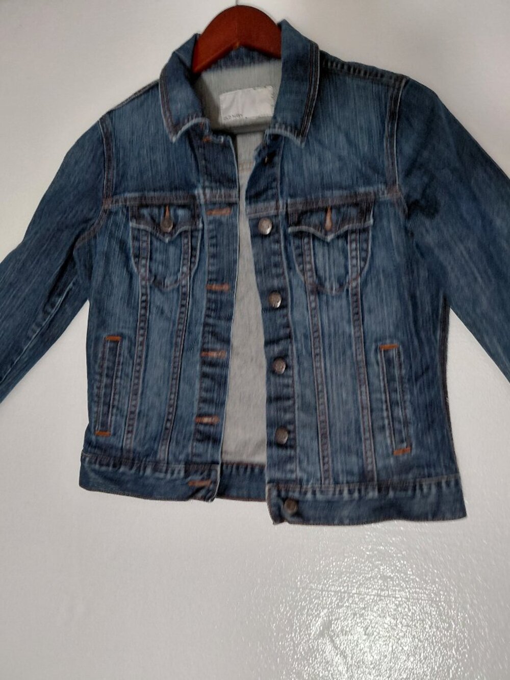 Old Navy Denim Jacket Womens Medium Button Up Long Sleeves